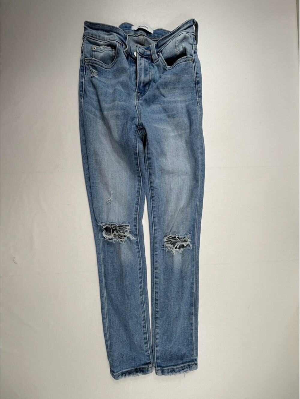 Zenana Light Blue Distressed Skinny Jeans Size 24